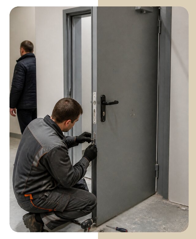 Ремонт противопожарной двери в Киржаче по цене 6702 р. | Дверной